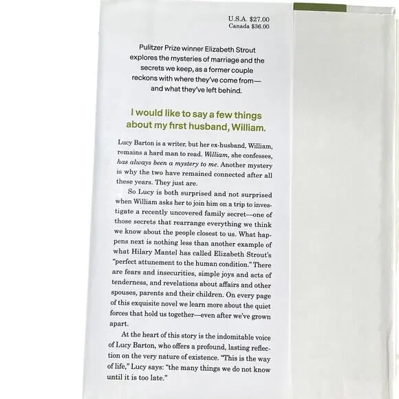 "Oh William!" by Elizabeth Strout (Novel book) - Picture 7 of 9